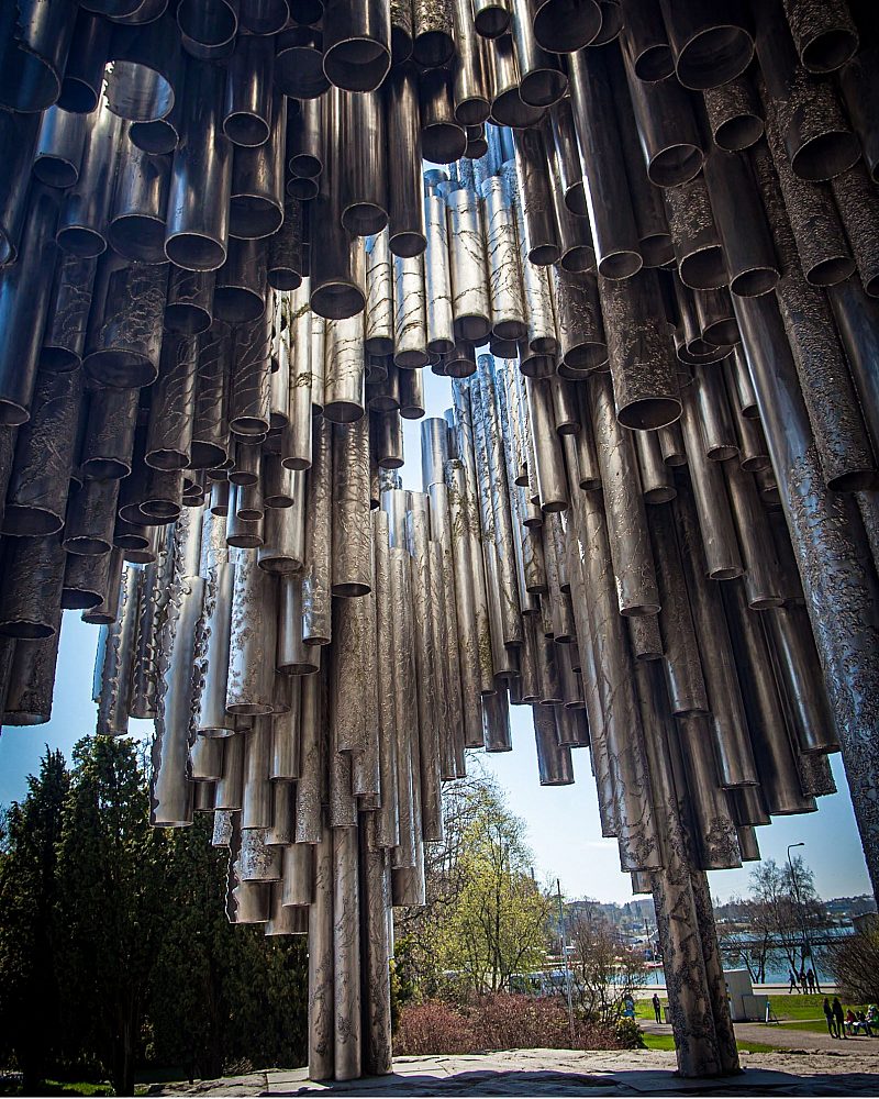 Sibelius Monument in Helsinki Finland