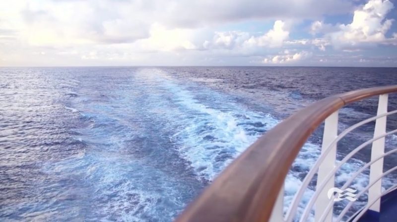 Wake view on Princess Cruise Ship