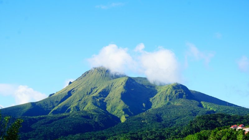 La montagne Pelee in Martinique, the Caribbean