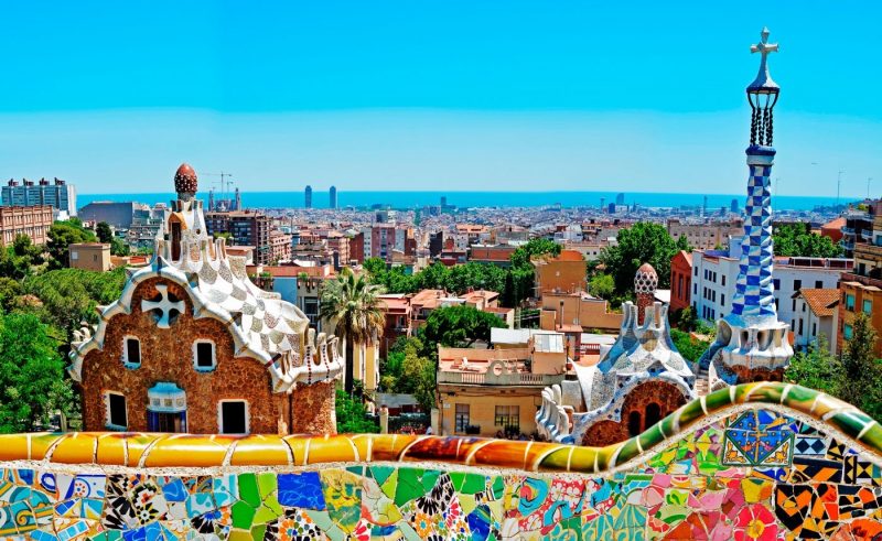 The view from Park Guell in Barcelona