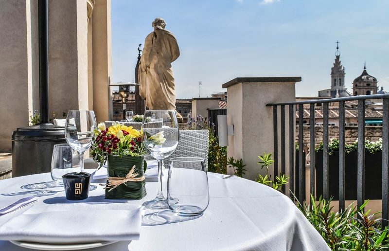 Table of drinks at Eitch Borromini