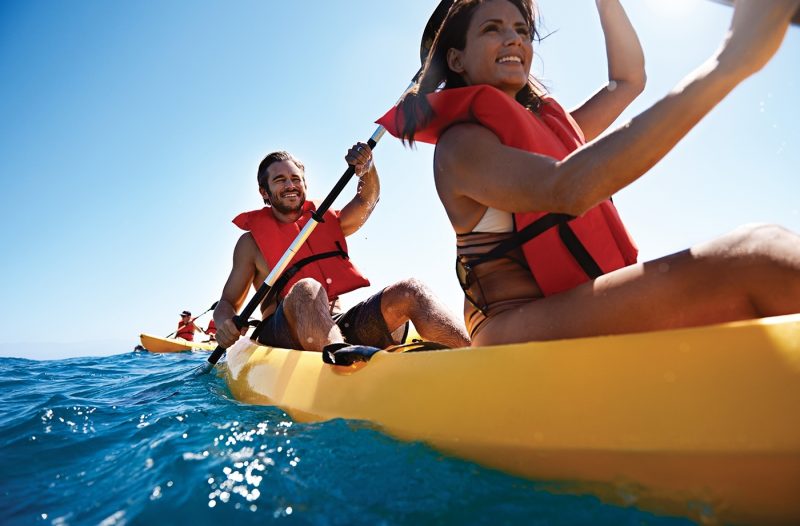 Couple Kayaking