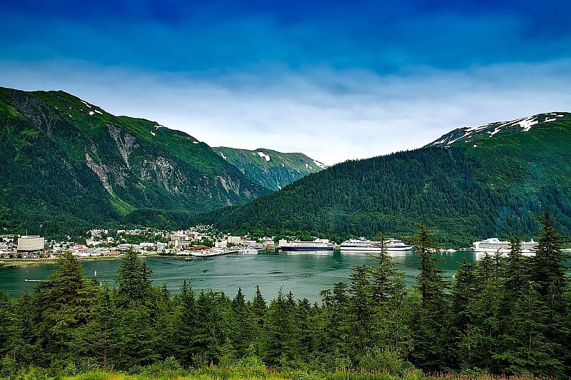 The port of Juneau, Alaska