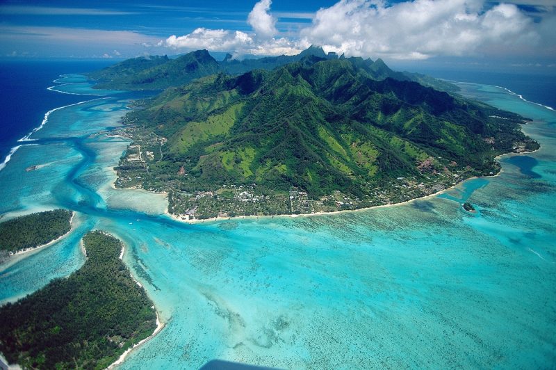 Aerials Of Moorea Island, French Polynesia