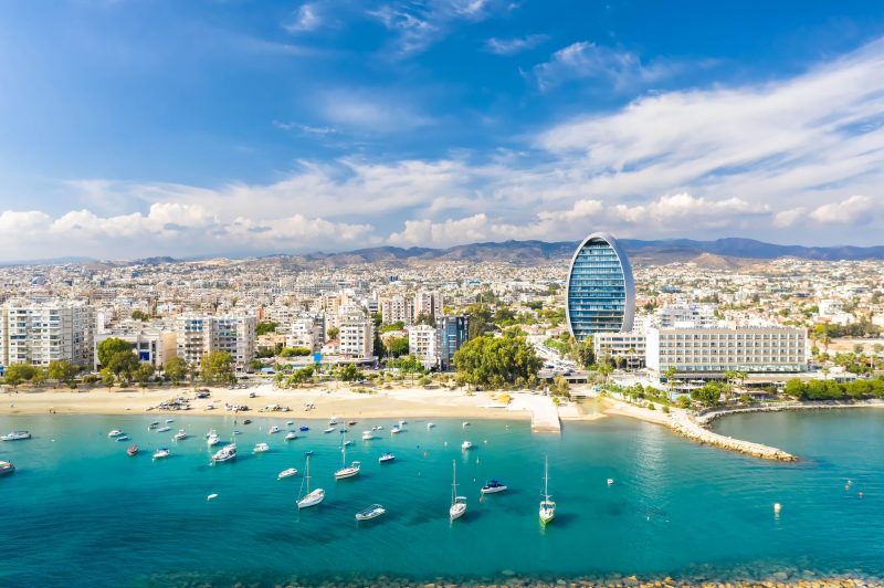 The coast of Limassol in Cyrpus