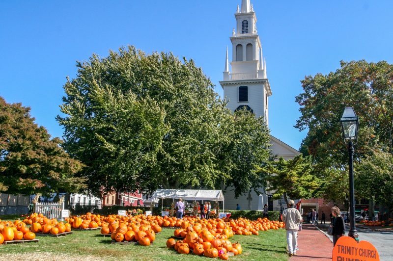 Trinity Church Pumpkin Patch in Newport, Rhode Island