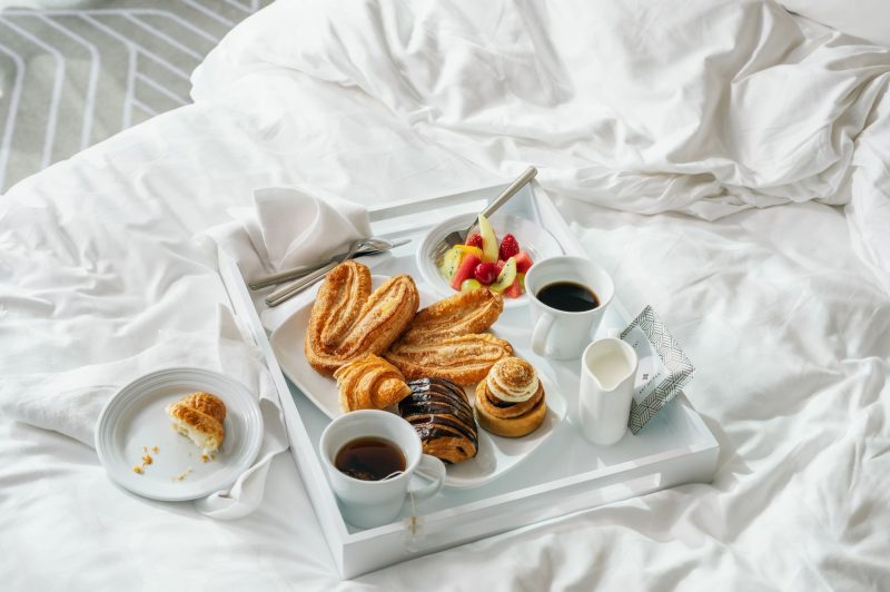Breakfast in bed onboard