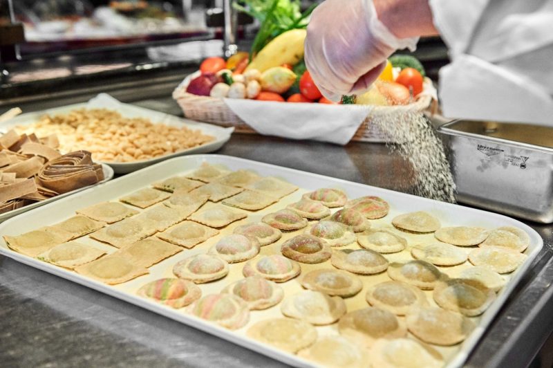 Hand-made pasta onboard