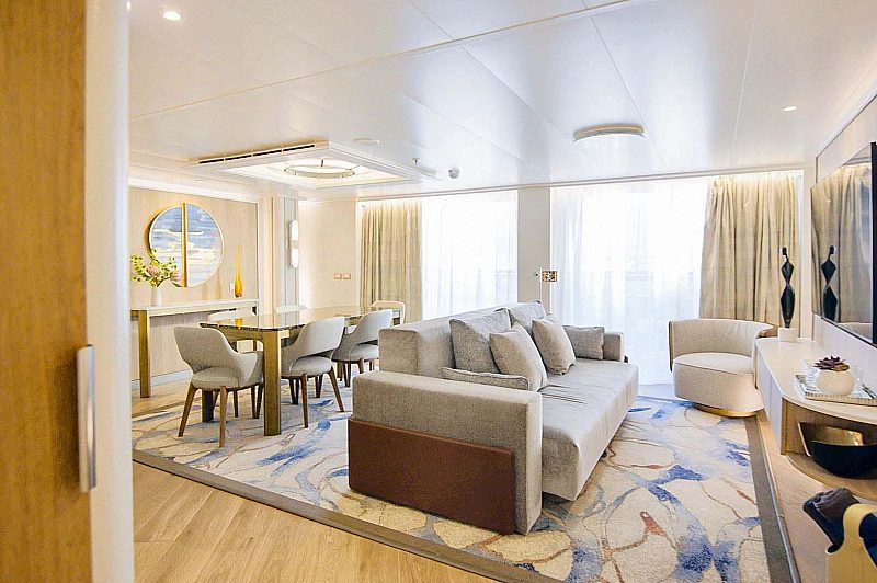 Sanctuary Collection Suite interior on Sun Princess