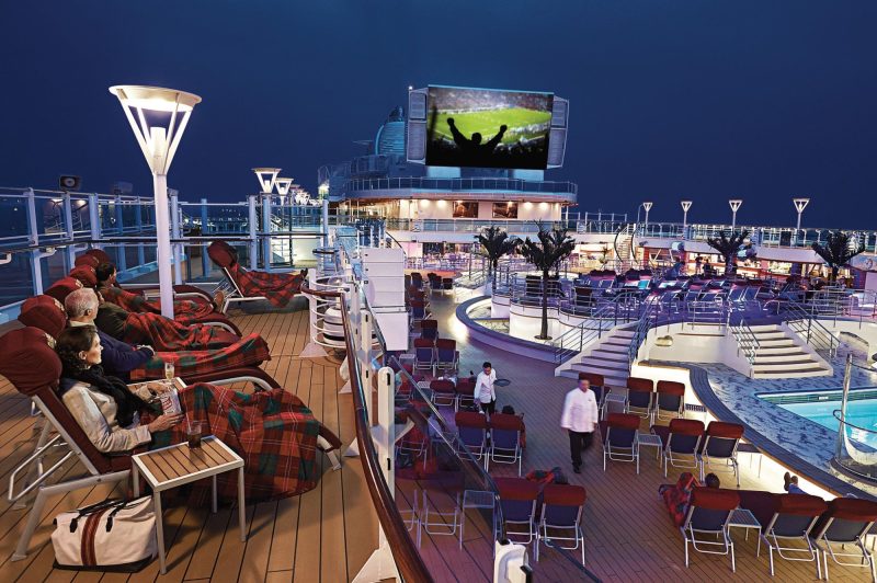 Sports screenings for Movies Under the Stars, Princess Cruises