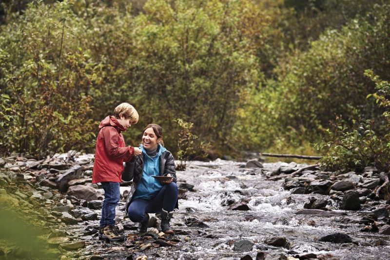 A family enjoying time in Juneau