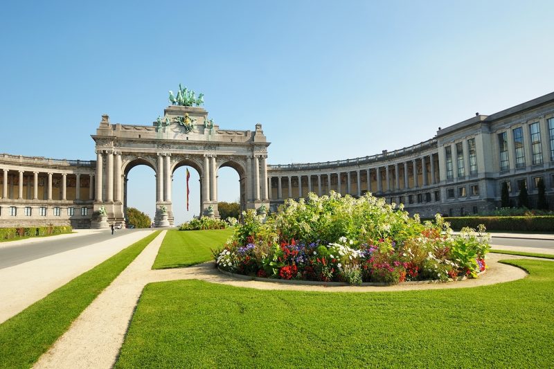 The Triumphal Arch in Cinquantenaire Parc in Brussels