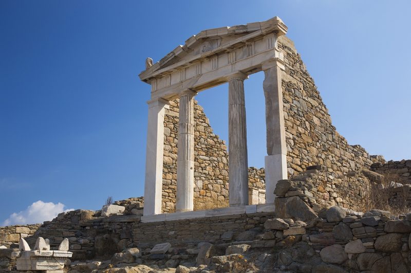 Archaeological remains of the Temple of Isis, Delos