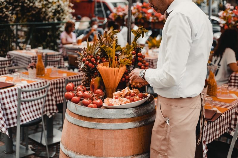 Fresh dining in Rome