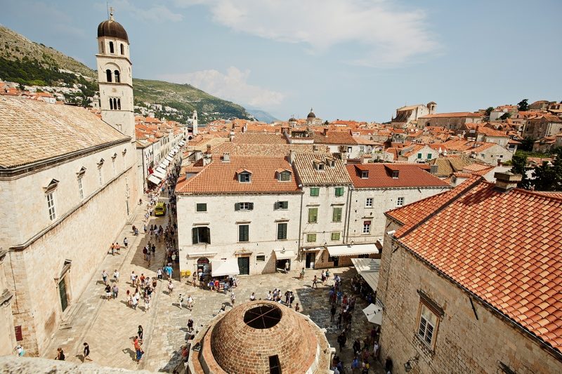 People in the Old Town of Dubrovnik