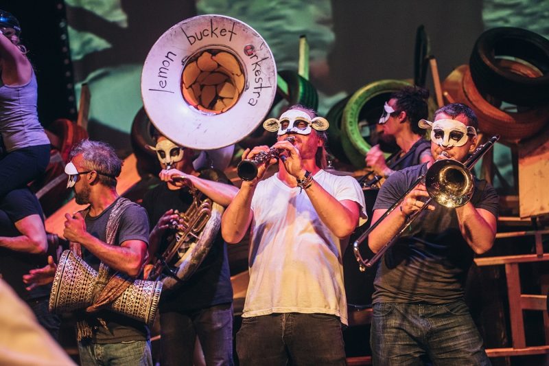 Band playing at Edinburgh fringe