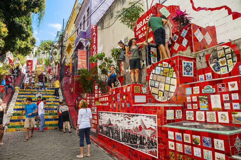 Escadaria Selaron stairs