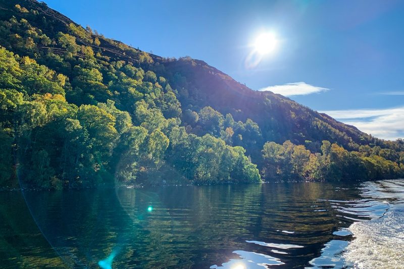 Cruising across Loch Ness