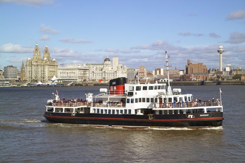 Liverpool Skyline, Ferry, River Mersey