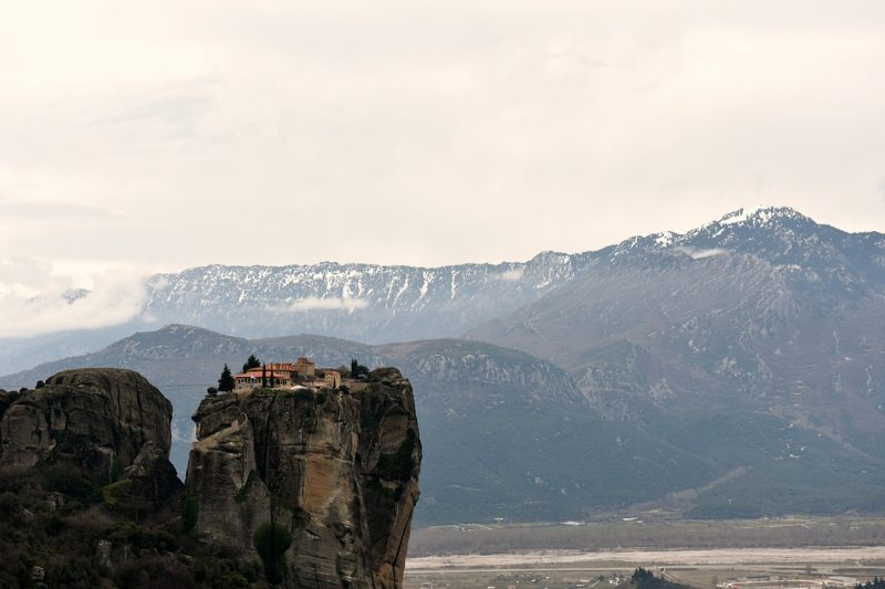 The towering monastaries of Meteora