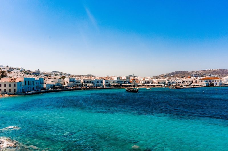 Bars and restaurants, Little Venice, Mykonos