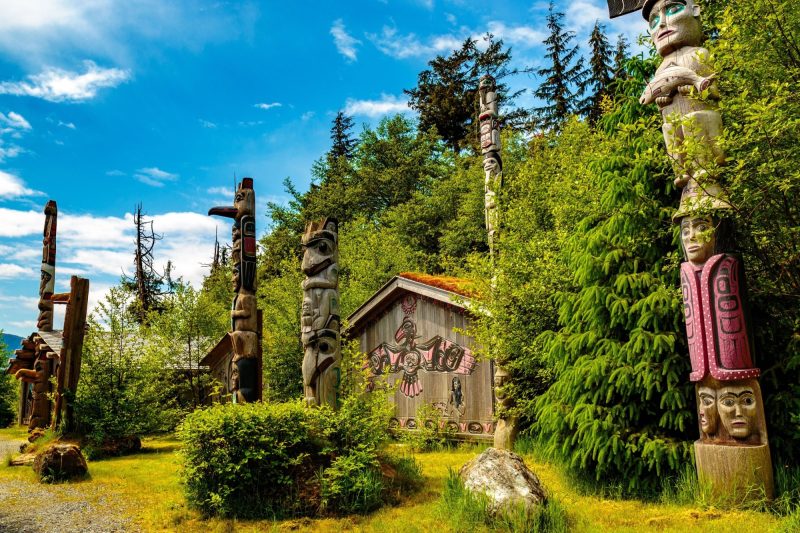 Totem Bight State Historical Park in Ketchikan, Alaska