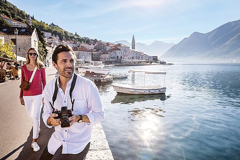 Couple in Kotor, Montenegro