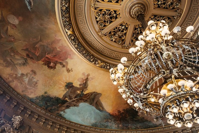 Interior roof of the beautiful Palais Garnier