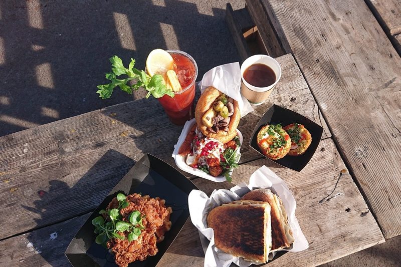 Selection of food and drink at The Pitt Edinburgh