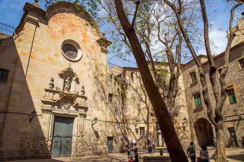 Placa de Sant Felip Neri in Barcelona