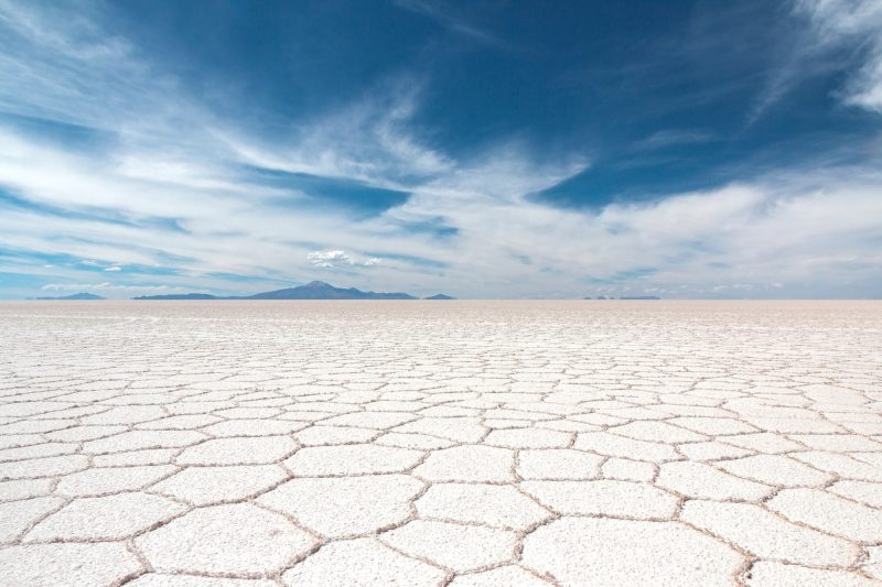 Salar de Uyuni (salt flats) in Bolivia