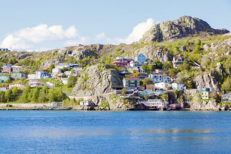 Architecture and nature of St Johns, Canada