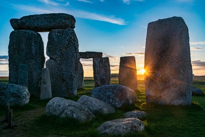 Stonehenge at sunset