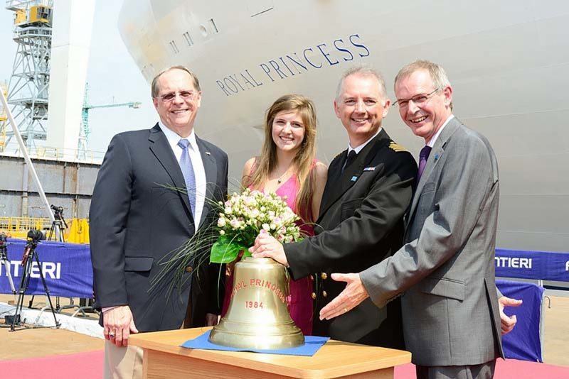 Captain Nick Nash and Daughter at Madrina Ceremony