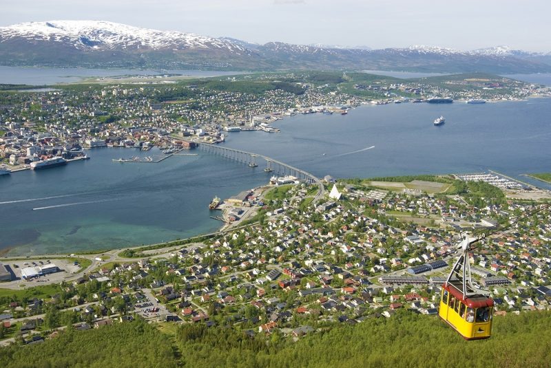 View from Storsteinen mountain ledge