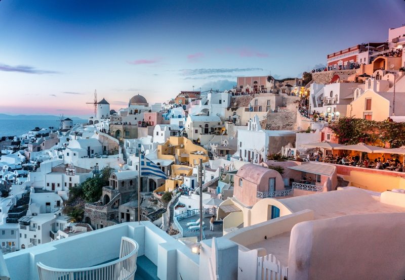 Santorini skyline