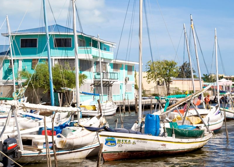 Boats in Belize