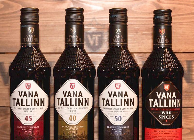 Four bottles of Vana Tallinn rum