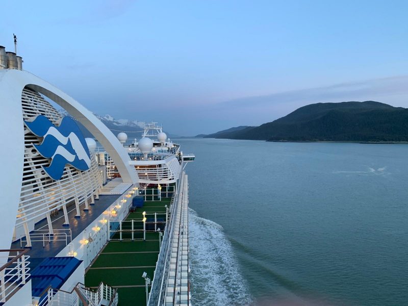 View of alaska from ship