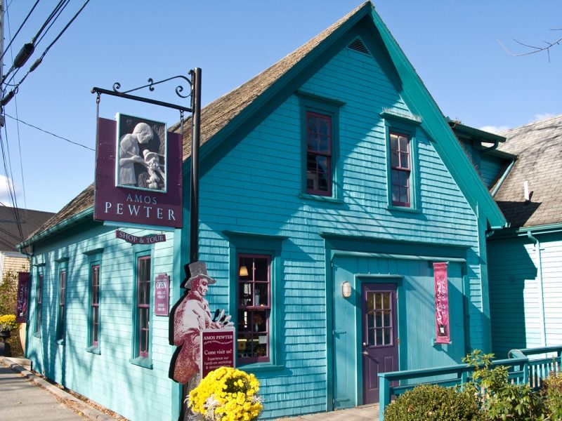 Exterior of Amos Pewter shop