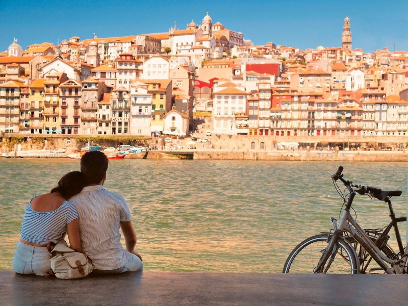 Couple on the river Duoro