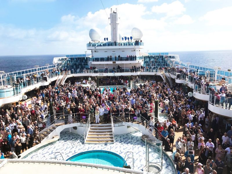 Record breaking vow renewal onboard Princess