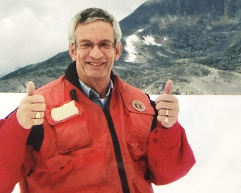 Princess passanger Roger Halfpenny in Alaska