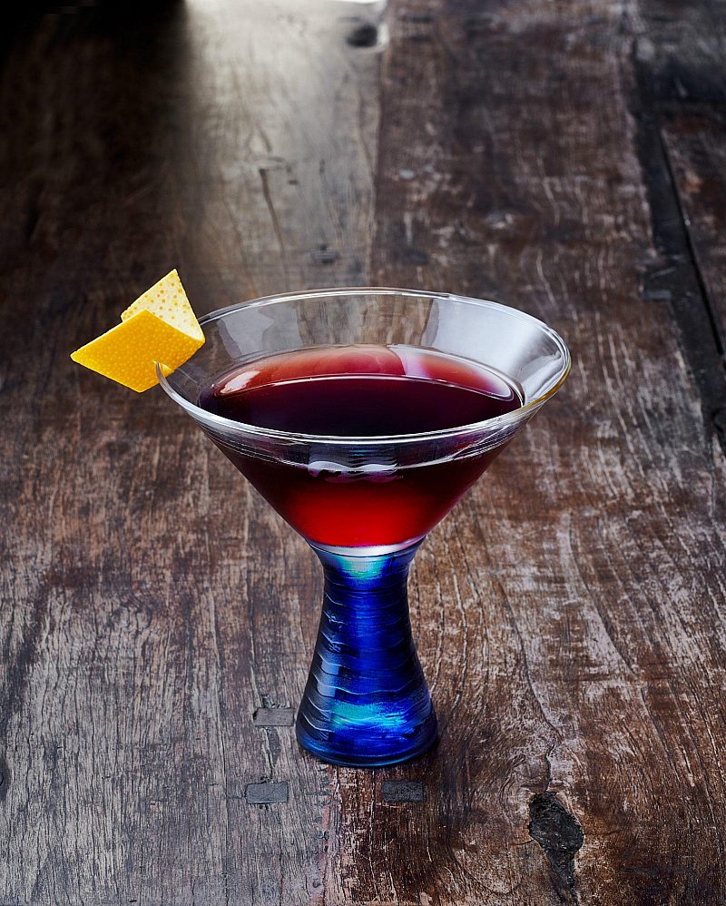 A manhattan cocktail