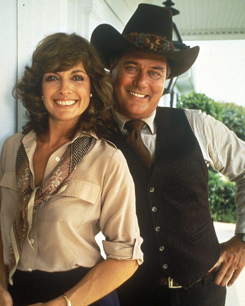 Linda Gray and Larry Hagman as seen in Dallas