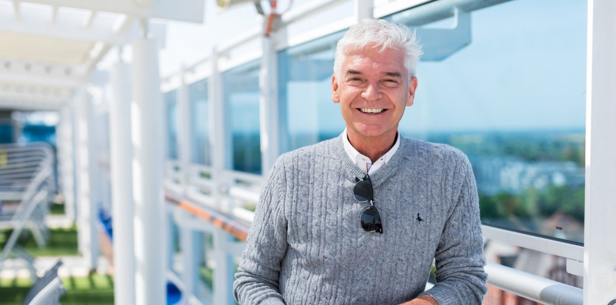 Phillip Schofield on board Regal Princess
