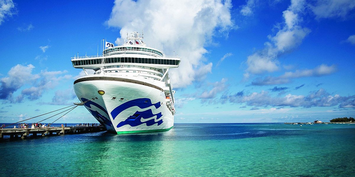 Ship in port at Grand Turk