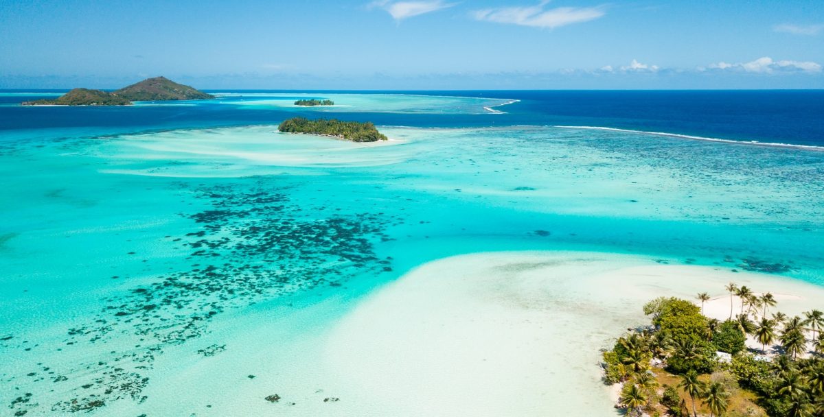 Bora Bora island in Tahiti French Polynesia South Pacific Ocean