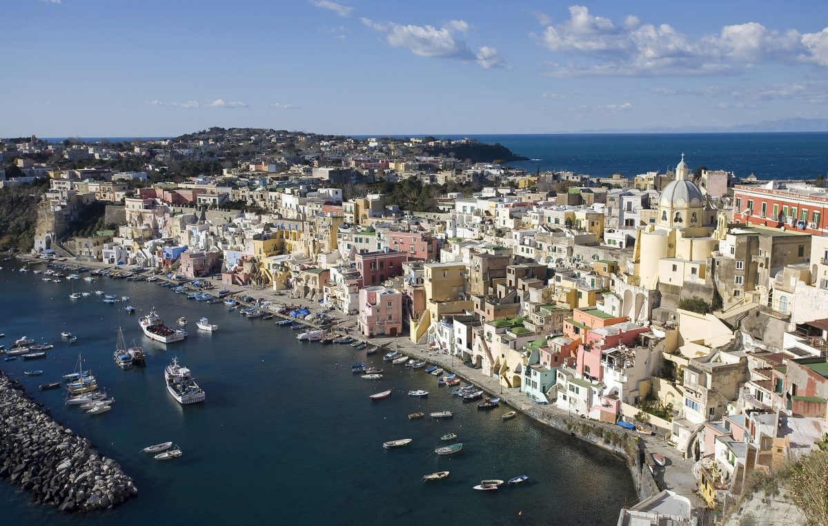 Aerial view of Naples