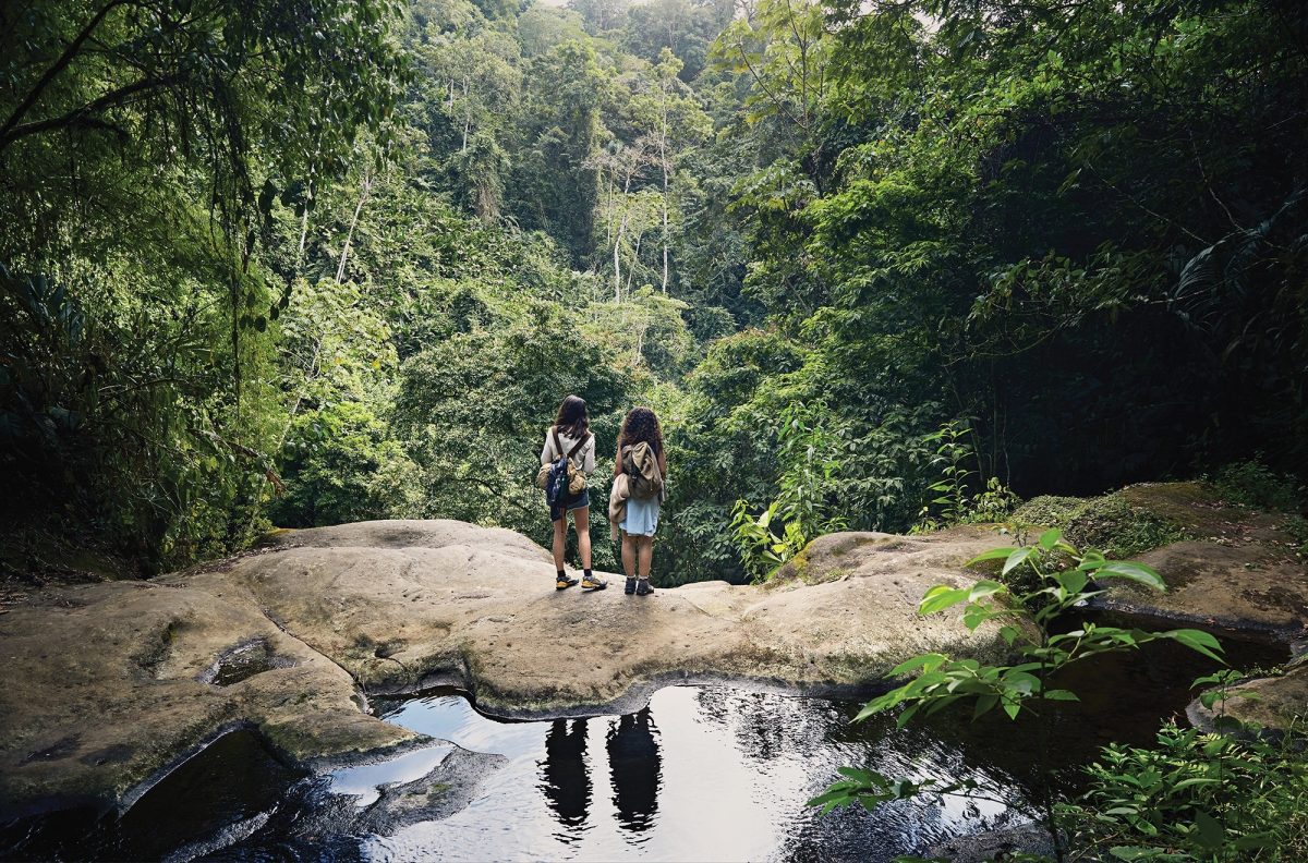 Two girls in Costa Rica